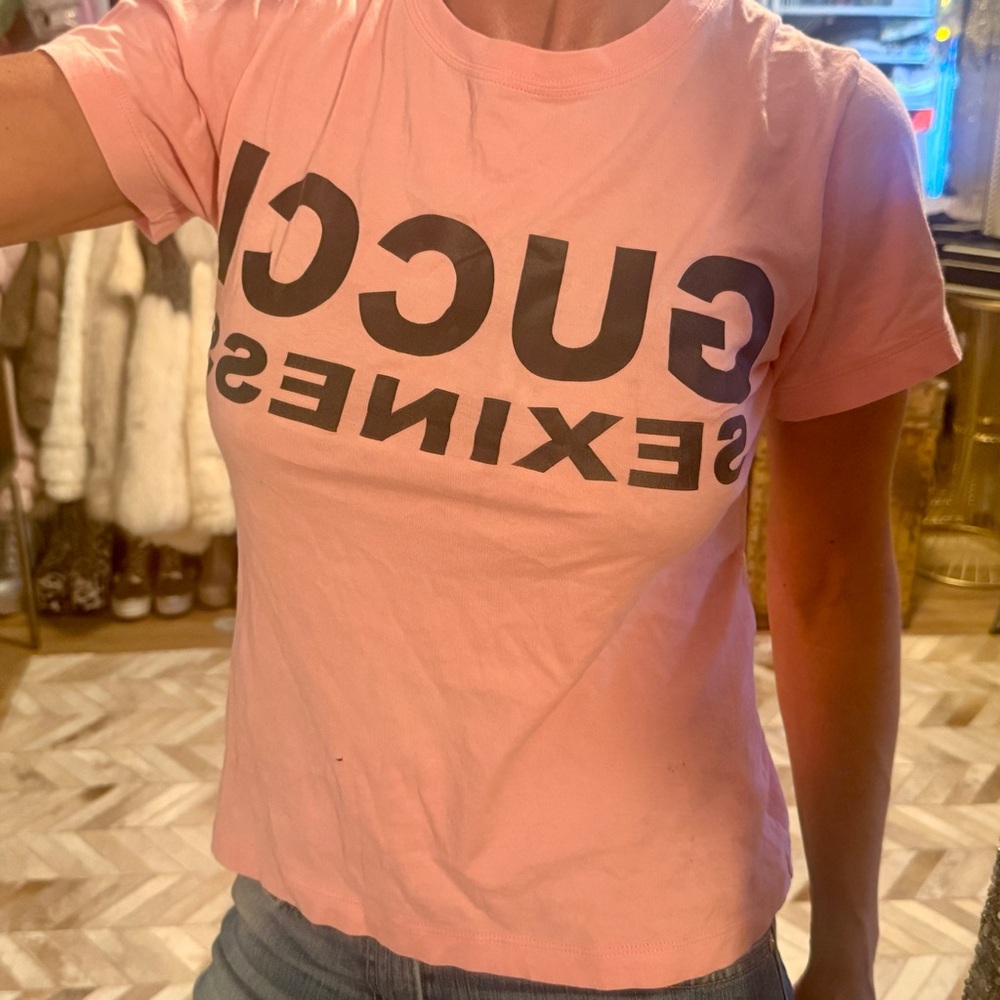 GUCCI sexiness T-shirt XS Pink